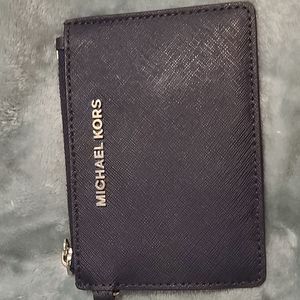 Michael kors card holder navy blue